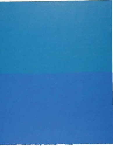 Farbpartitur blau, 100x80